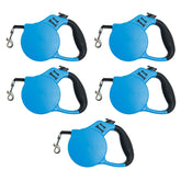 Kuber Industries Pack of 2 Retractable Dog Leash|One Button Break with Safety Lock|Automatic & Non-Slip Handle|Soft Padded Handle for Comfortable Grip|Pet Training & Walking Accessory|Blue